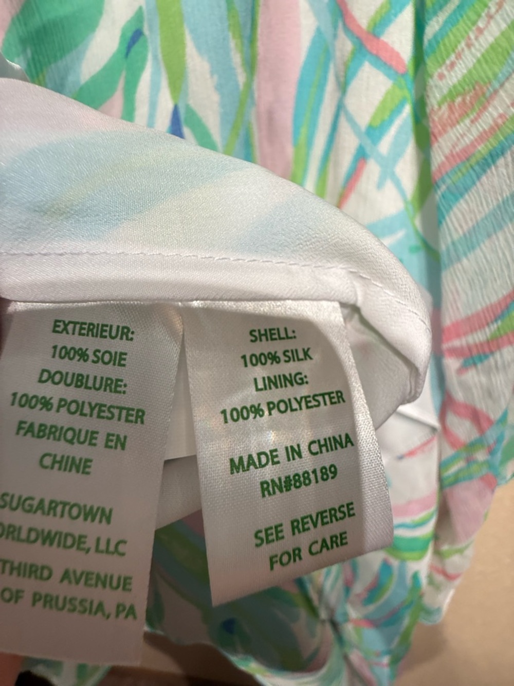 Lilly Pulitzer Marietta Kaftan Mini Dress size XS oversized generous - Picture 5 of 6